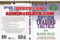 Mockup image of Oliver Velez - Option Trading Tactics e learning materials for options traders